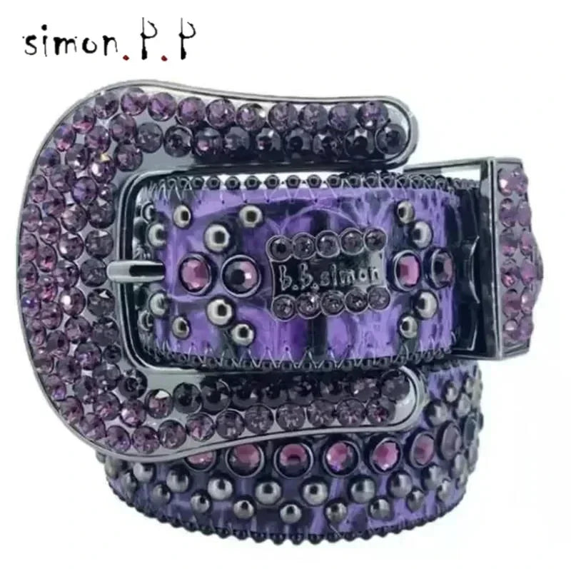 DRAVEN — Skull Studded Belt Unisex Punk Rock Gothic Style