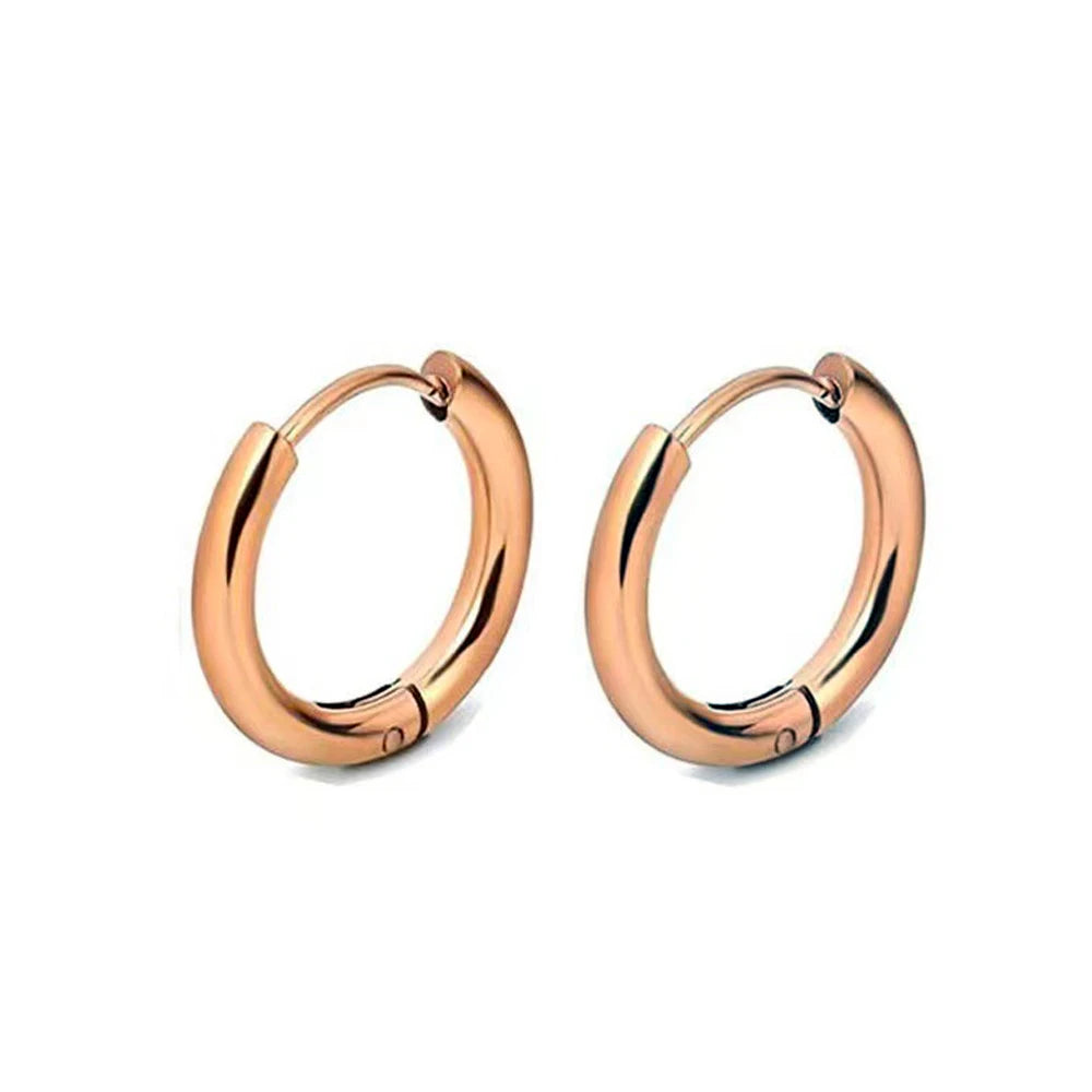 DRAVEN — Gold Stainless Steel Hoop Earrings