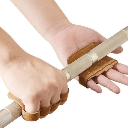 Leather Weightlifting Gloves – Unisex Gym Grip Style