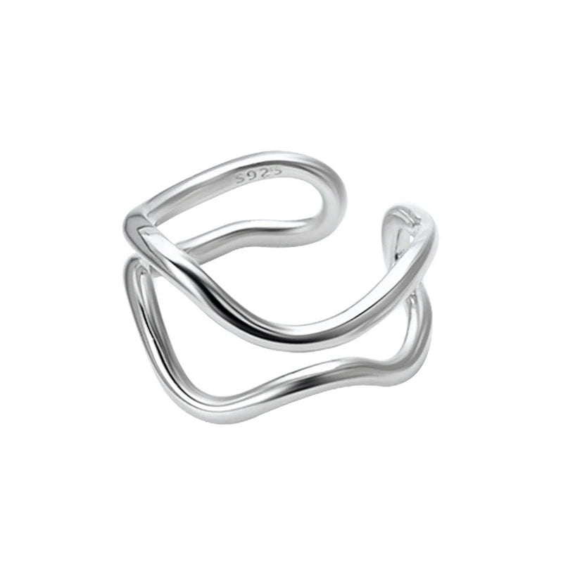 DRAVEN — Double Layer Irregular Metal Ring