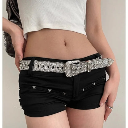Y2K Gothic Chain Belt Women 2025 Shiny Punk Design – Elegant Men's Accessory | Accessorio Uomo Elegante