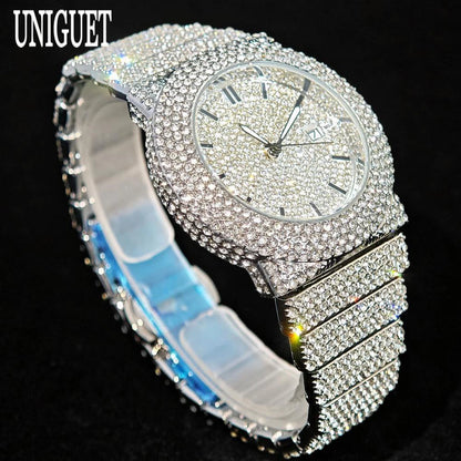 Arctic Blaze – Men’s Ice Steel Luxury Watch 2025 Edition – Elegant Men's Accessory | Accessorio Uomo Elegante