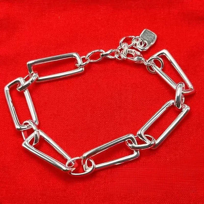 Geometric Interlocking Rings Bracelet – Elegant Men's Accessory | Accessorio Uomo Elegante