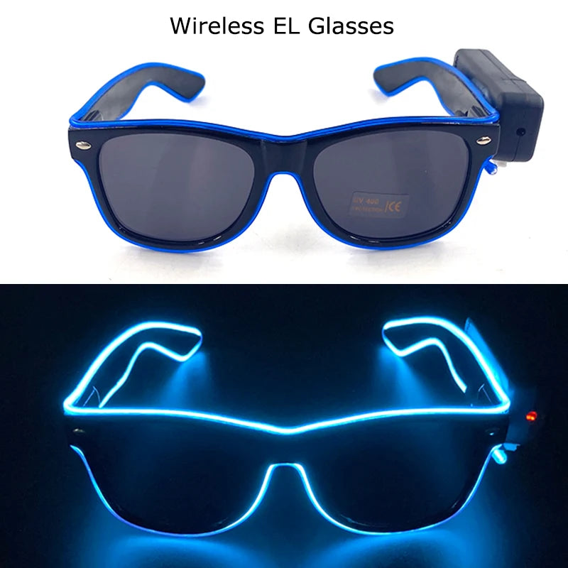DRAVEN — Wireless LED Glow Sunglasses – Carnival Party Style