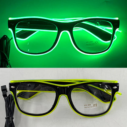Neon Glow Party Sunglasses – LED Light-Up Style