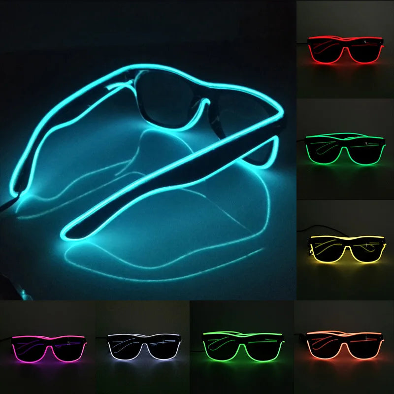 Rave Glow Party Sunglasses – Celebration Style – Elegant Men's Accessory | Accessorio Uomo Elegante