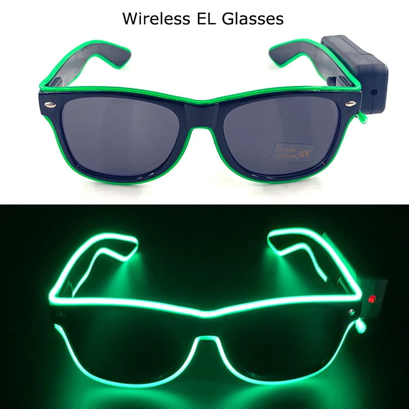 DRAVEN — Wireless LED Glow Sunglasses – Carnival Party Style