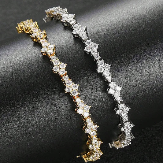 DRAVEN — Round Stone Star Cubic Zirconia Bracelet