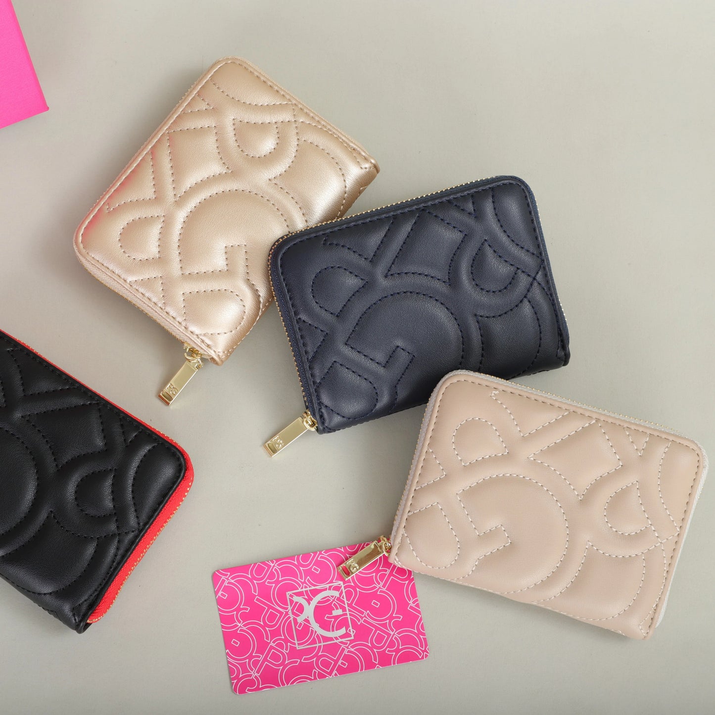 DRAVEN — Retro Leather Wallet Unisex 2025 Letter Print Design