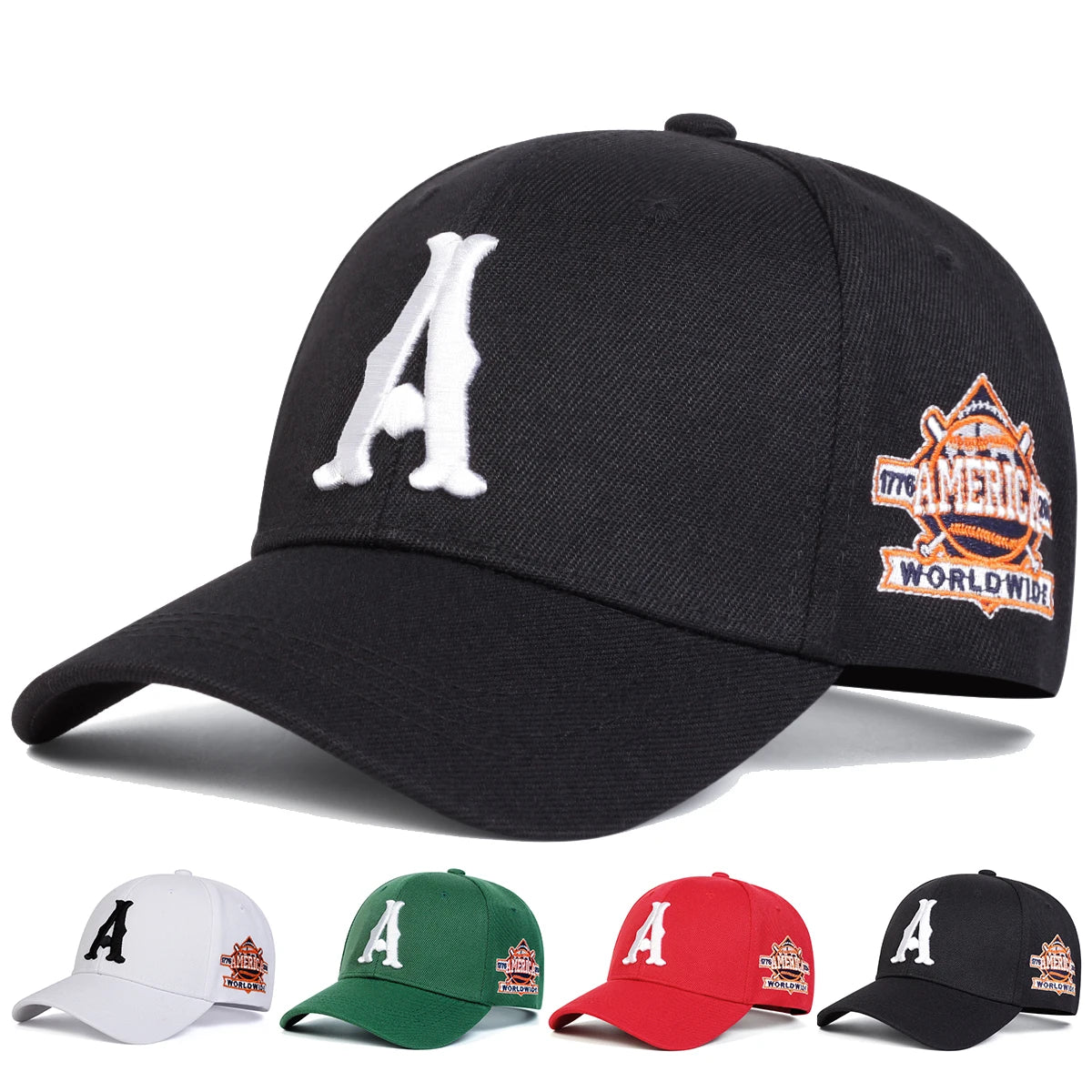 DRAVEN — A Letter Embroidered Cap – Unisex Casual Street Style