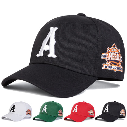 A Letter Embroidered Cap – Unisex Casual Street Style