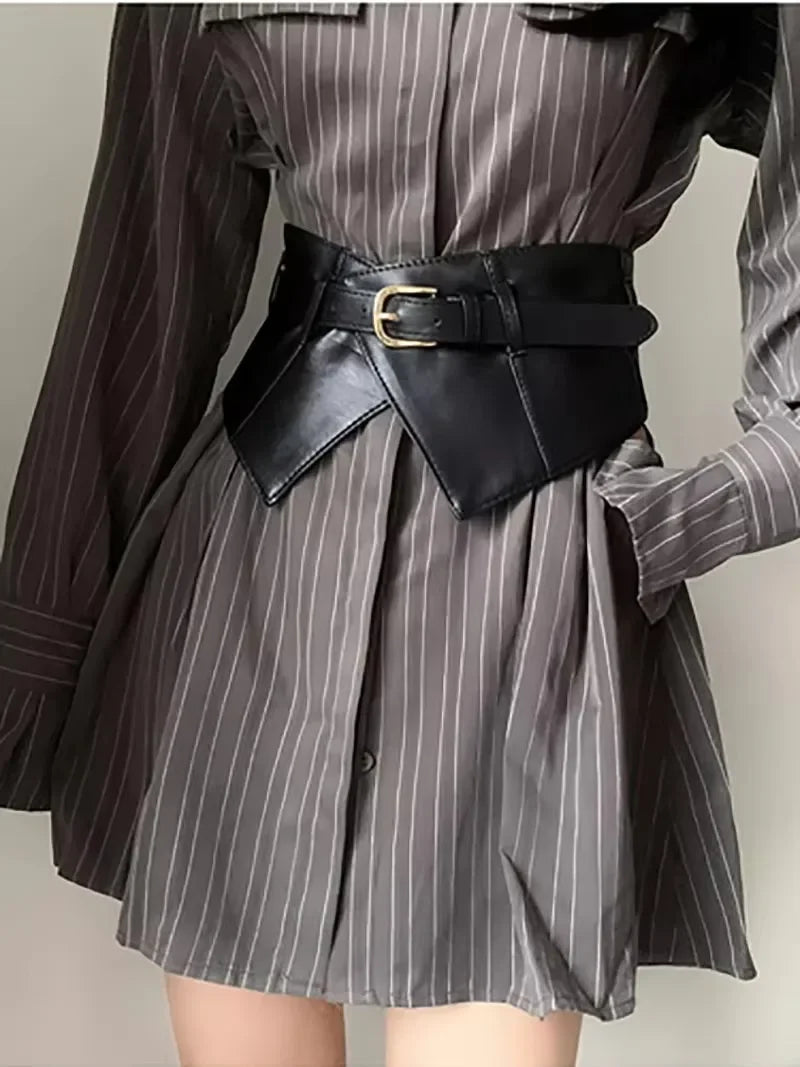 DRAVEN — Women's Elastic Waist Belt Black Simple Decorative Design