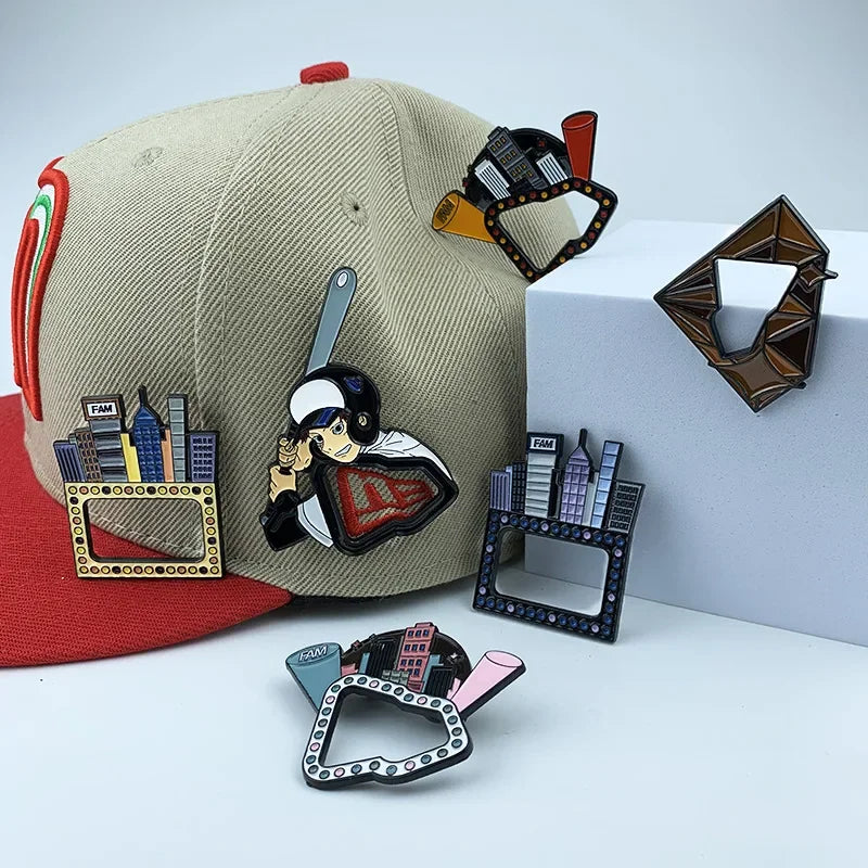 DRAVEN — Virgin Mary Metal Pin – Retro Baseball Cap Brooch