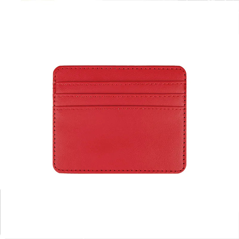 DRAVEN — PU Leather ID Card Holder Slim Multi Slot Wallet