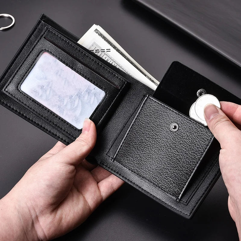 DRAVEN — Luxury Leather Wallet Men Coin Pocket Card Holder
