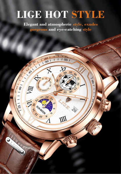 Defining Elegance – Men’s Business Quartz Watch with Luminous Waterproof Design – Elegant Men's Accessory | Accessorio Uomo Elegante