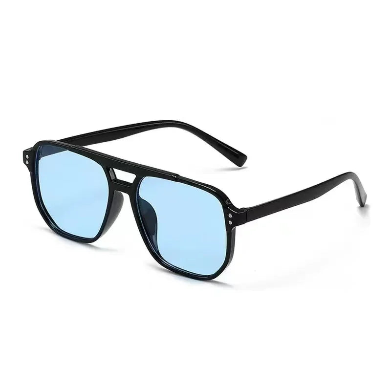 DRAVEN — Oversized Square Sunglasses – Classic Black Lens
