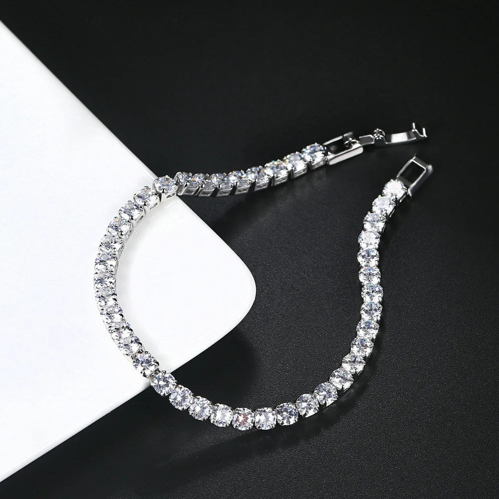 DRAVEN — 4MM Crystal Rhinestone Bracelet Set