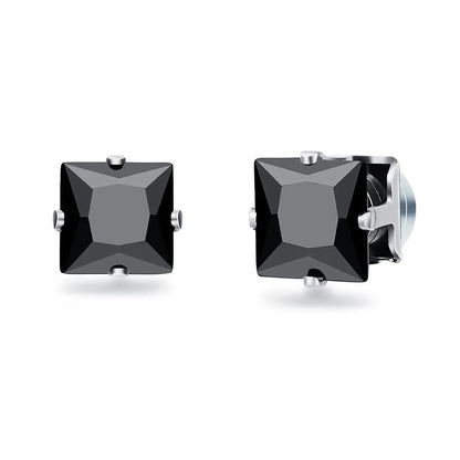 Crystal Magnetic Zircon Ear Studs – Elegant Men's Accessory | Accessorio Uomo Elegante