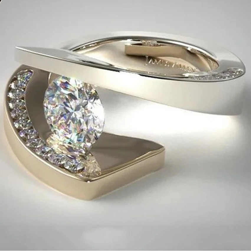 DRAVEN — Princess Crown Rose Gold Ring