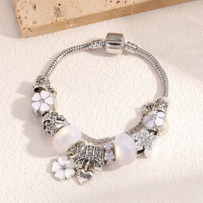 DIY Glass Inlaid Diamond Bracelet – Elegant Men's Accessory | Accessorio Uomo Elegante