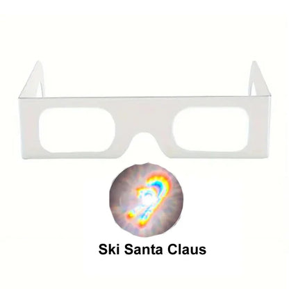 Diffraction Party Glasses – Love & Firework Light Show Set (5PCS) – Elegant Men's Accessory | Accessorio Uomo Elegante