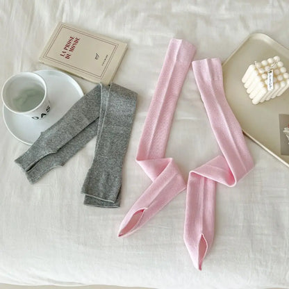 Solid Color Knee High Socks – Women’s Elegant Street Style – Elegant Men's Accessory | Accessorio Uomo Elegante