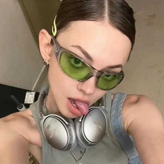 DRAVEN — Square Mirror Sunglasses – Punk Colorful Style — Sunglasses | DRAVEN