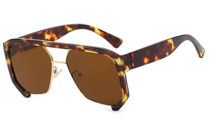 Irregular Frame Sunglasses – Retro Luxury Shades – Elegant Men's Accessory | Accessorio Uomo Elegante