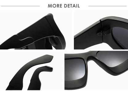 Y2K Large Frame Sunglasses – Punk Street Luxury Shades – Elegant Men's Accessory | Accessorio Uomo Elegante