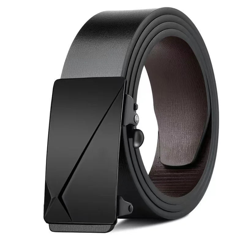 DRAVEN — Luxury Genuine Leather Belt Men Automatic Metal Buckle