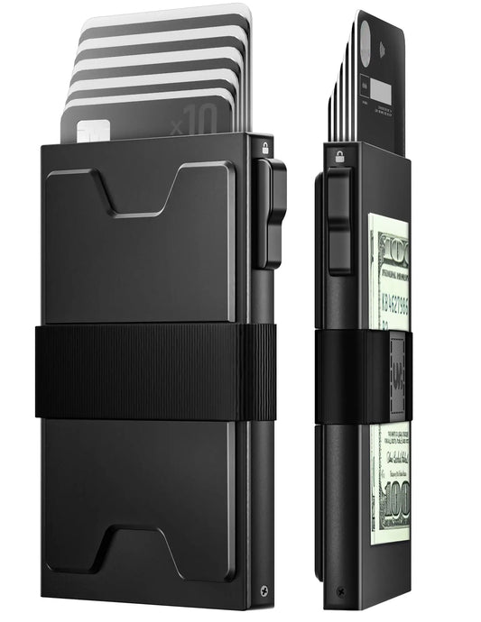 DRAVEN — Metal Pop Up Wallet Men RFID Slim Card Holder — Wallets & Card Holders | DRAVEN