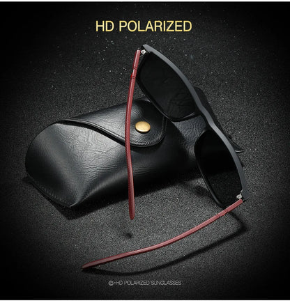 Polarized Sport Sunglasses – Lightweight Square Frame – Elegant Men's Accessory | Accessorio Uomo Elegante