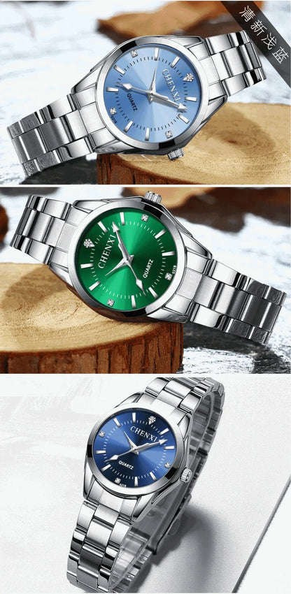 Women’s Luxury Steel Watch – Luminous Quartz & Elegant Design – Elegant Men's Accessory | Accessorio Uomo Elegante