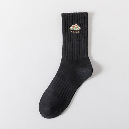 Cartoon Embroidered Socks – Unisex Harajuku Street Style