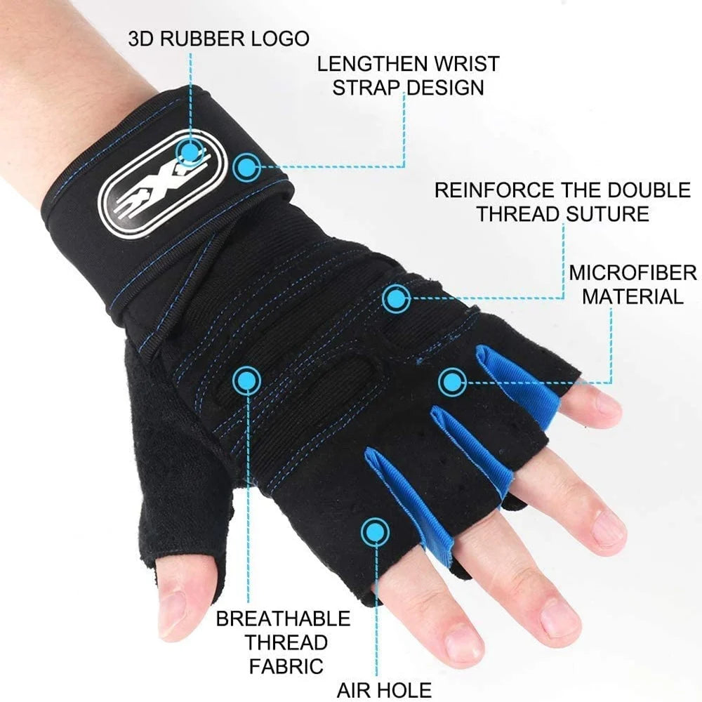 DRAVEN — Half Finger Workout Gloves – Unisex Gym & Street Style