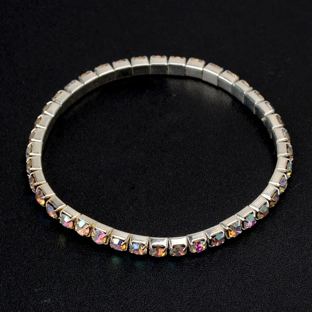 DRAVEN — Crystal Elastic Bangle Set