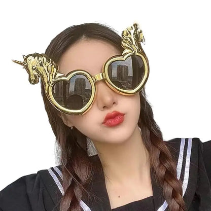 Hawaiian Funny Sunglasses – Creative Party Photo Props – Elegant Men's Accessory | Accessorio Uomo Elegante