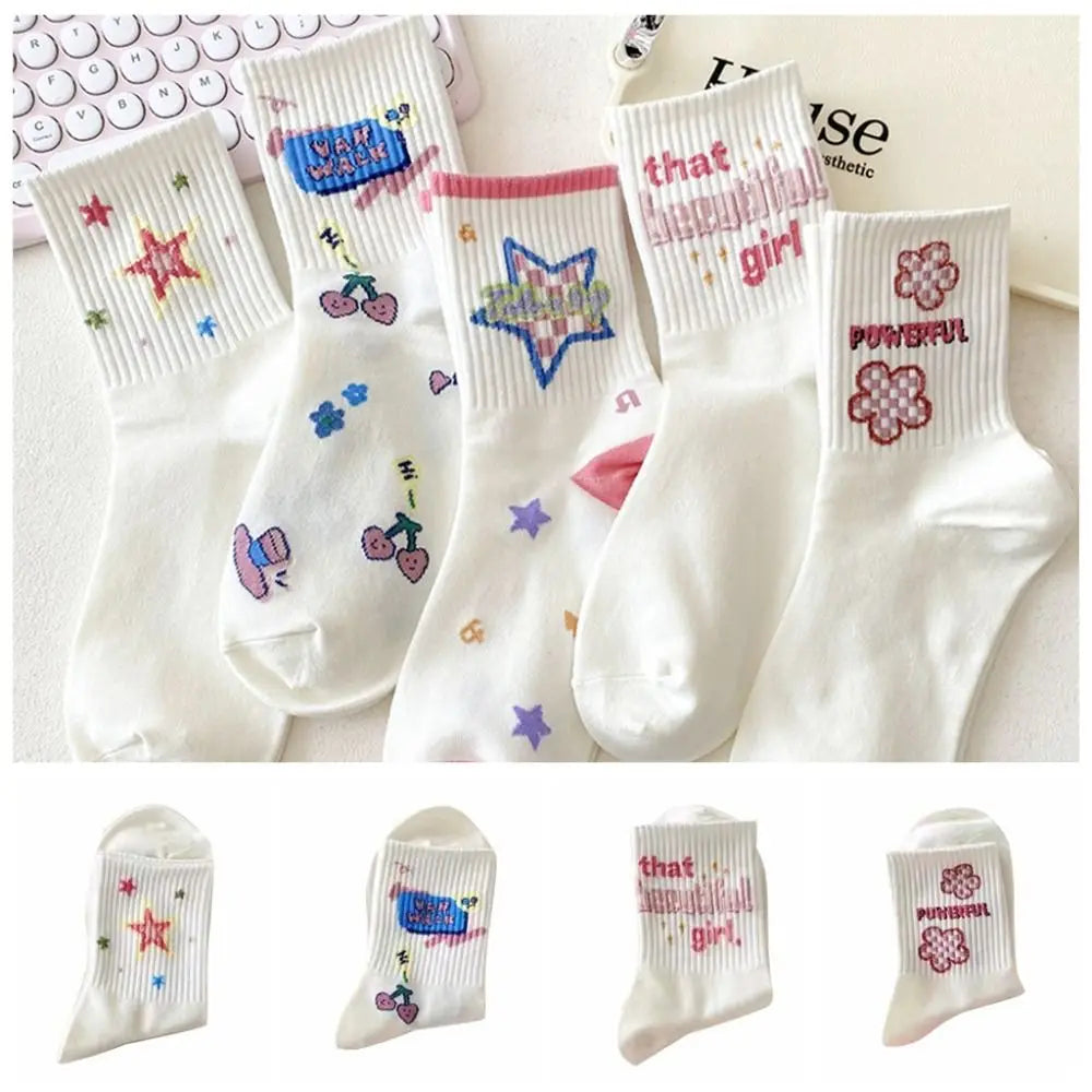 Y2K Flower Ankle Socks – Unisex Street Cartoon Style – Elegant Men's Accessory | Accessorio Uomo Elegante