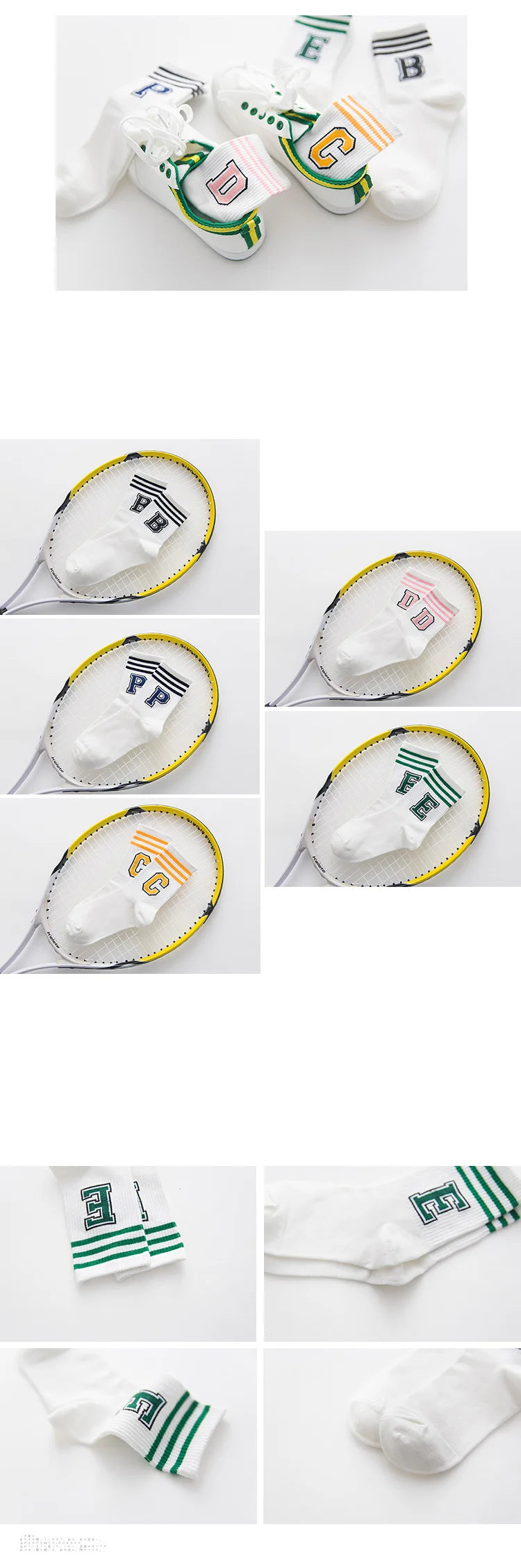 DRAVEN — Letter Print Long Socks – Y2K Harajuku Punk Style