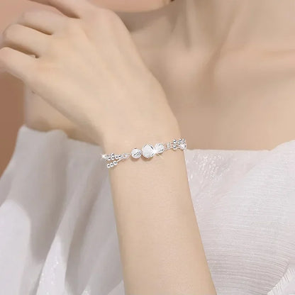 Vintage Sterling Silver Beaded Bracelet – Elegant Men's Accessory | Accessorio Uomo Elegante