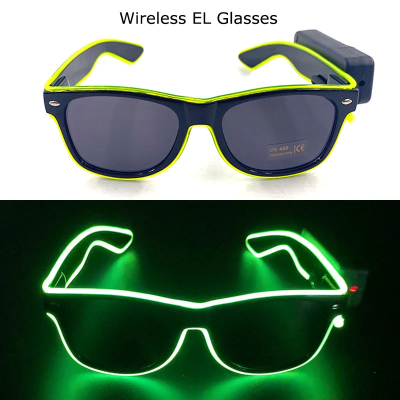 DRAVEN — Wireless LED Glow Sunglasses – Carnival Party Style