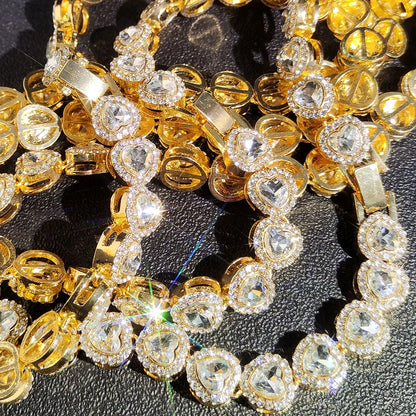 Cluster Tennis Chain Choker – High-Polish Statement Necklace – Elegant Men's Accessory | Accessorio Uomo Elegante