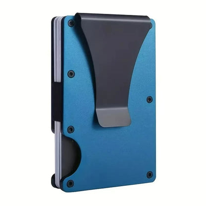 Slim Metal Wallet Men RFID Blocking Front Pocket Money Clip – Elegant Men's Accessory | Accessorio Uomo Elegante