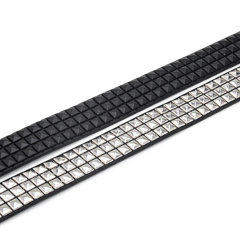DRAVEN — Pyramid Studded Belt Unisex Punk Rock Style