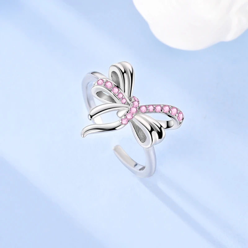 Blue Zircon Butterfly Silver Ring – Elegant Men's Accessory | Accessorio Uomo Elegante