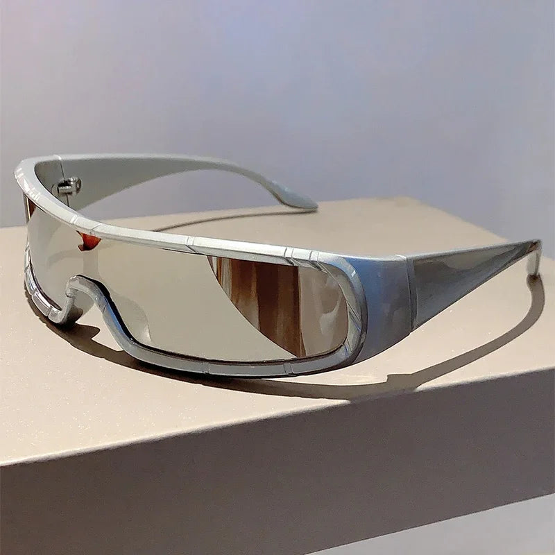 DRAVEN — Monoblock Wrap Sunglasses – Futuristic Punk Style