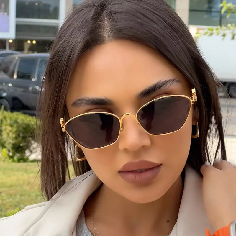 DRAVEN — Metal Cat-Eye Sunglasses – Trendy Street Style