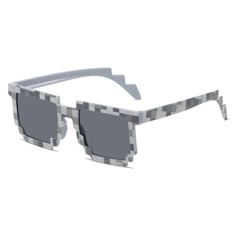 DRAVEN — Pixel Mosaic Sunglasses – Gamer Retro Style