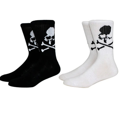 Bone Pattern Long Socks – Unisex Skate & Street Style – Elegant Men's Accessory | Accessorio Uomo Elegante